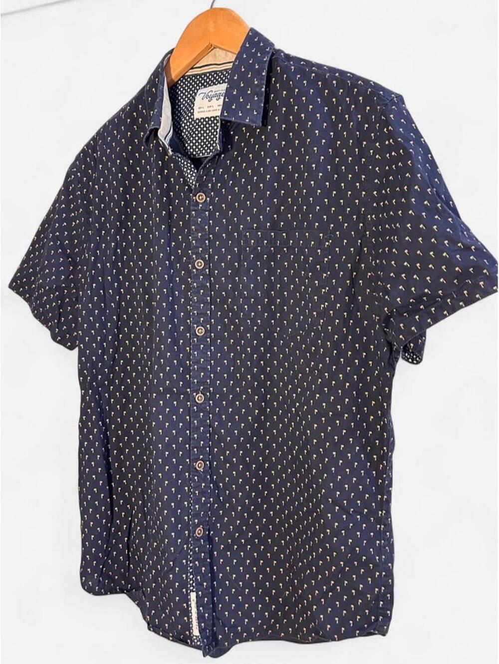 Men's Craft & Flow Voyage Blue and Navy Shirt